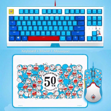RAZER x Doraemon 50th Anniversary Keyboard + Mouse＋Mousepad