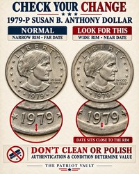 Check Your Change: The 1979-P “Wide Rim” Susan B. Anthony Dollar