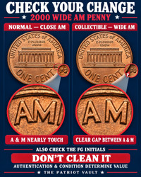 Check Your Change: The 2000 “Wide AM” Lincoln Penny