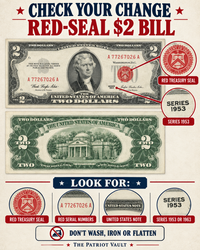 Check Your Change: Red-Seal $2 Bills Worth More Than Face Value