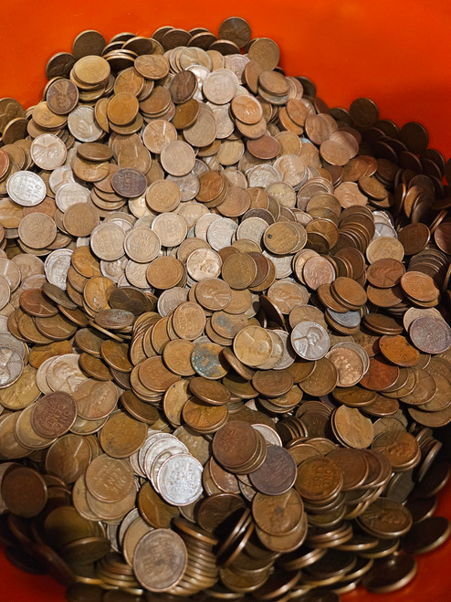 1 LB 95% Copper Wheat Pennies 1940-1958