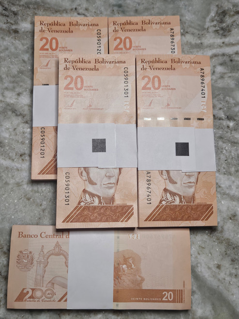 20 DIGITALIS UNC. BOLIVAR SOBERANO