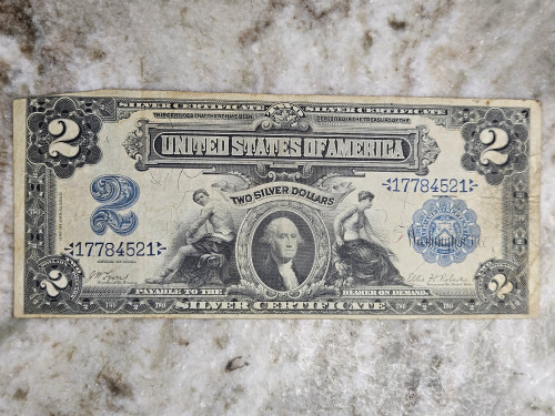 1899 F-249 $2 Silver Certificate Mini Porthole Lyons/Roberts