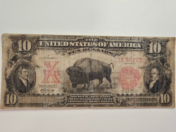 $10 USA BISON NOTE