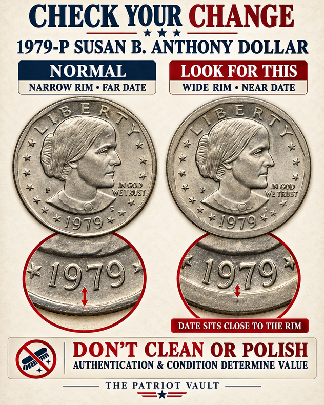 Check Your Change: The 1979-P “Wide Rim” Susan B. Anthony Dollar