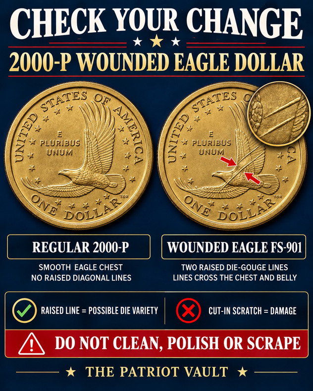 Check Your Change: The 2000-P “Wounded Eagle” Sacagawea Dollar
