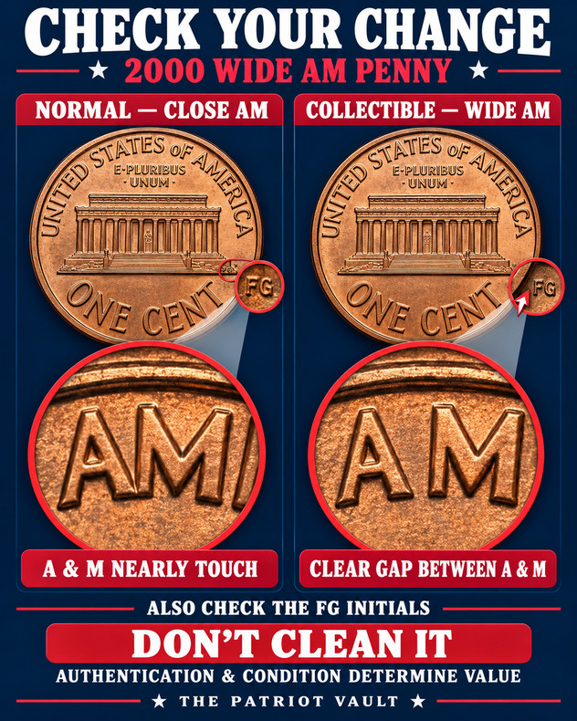 Check Your Change: The 2000 “Wide AM” Lincoln Penny