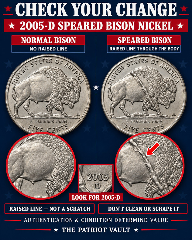 Check Your Change: The 2005-D “Speared Bison” Nickel