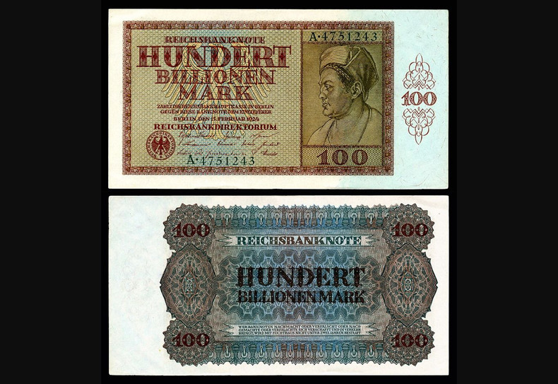 Today’s Foreign Currency Story: Germany’s 100-Trillion-Mark Banknote
