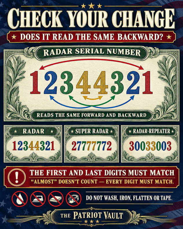 Check Your Change: Does Your Dollar Bill Have a “Radar” Serial Number?