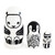 Black and White Nesting Dolls