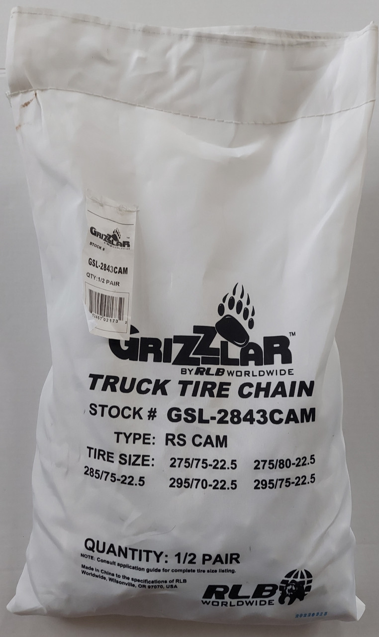 Grizzlar GSL-2843 Alloy Truck Ladder V-Bar CAM Twist Link Tire