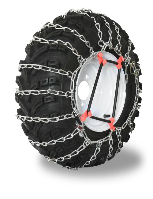 Grizzlar GTU-288 Garden Tractor 2 link Ladder Alloy Tire Chains Tensioner included 24x12.00-12