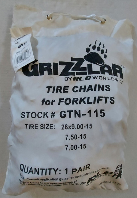 Grizzlar GTN-115 Net style Forklift chain 28x9.00-15, 7.50-15, 7.00-15      