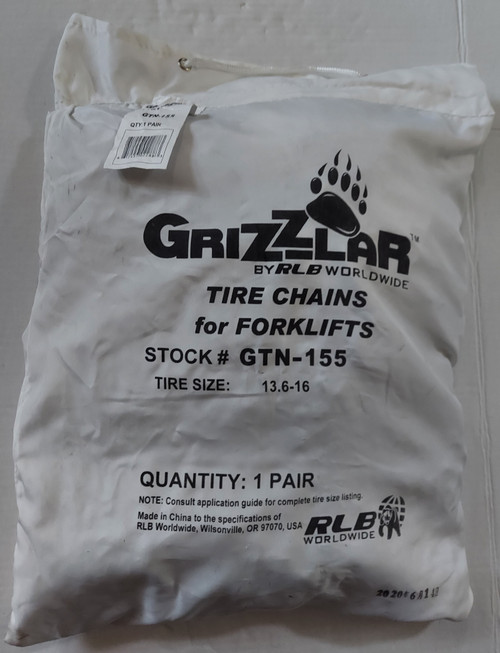 Grizzlar GTN-155 Net style Forklift chain 13.6-16 