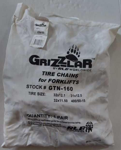 Grizzlar GTN-160 Net style Forklift chain 32x12.1-15  31x12.5-15  32x11.50-15   400/50-15 