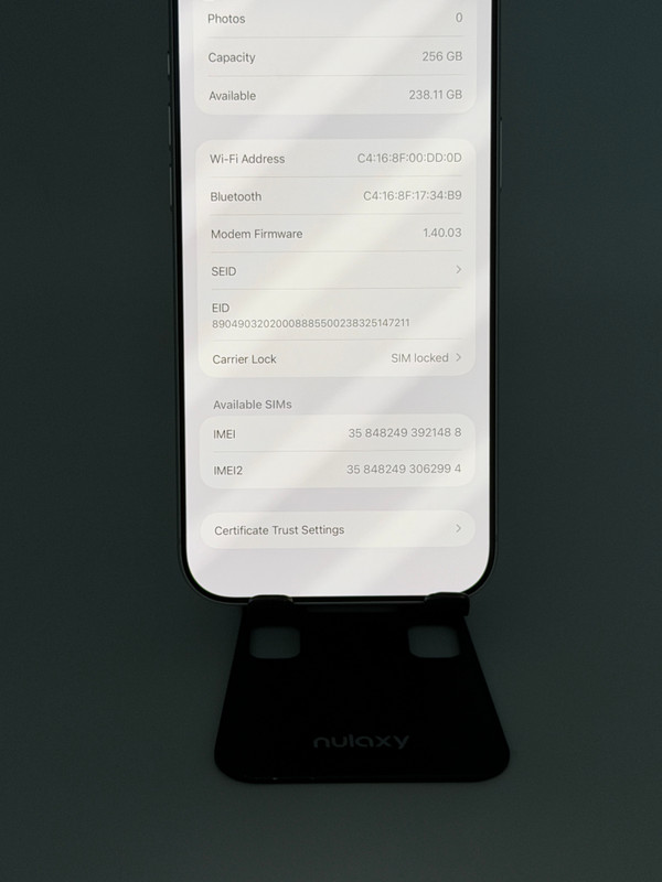 Apple iPhone 17 Pro Max 256GB White Titanium Battery 100% Cycle Count 1 READ