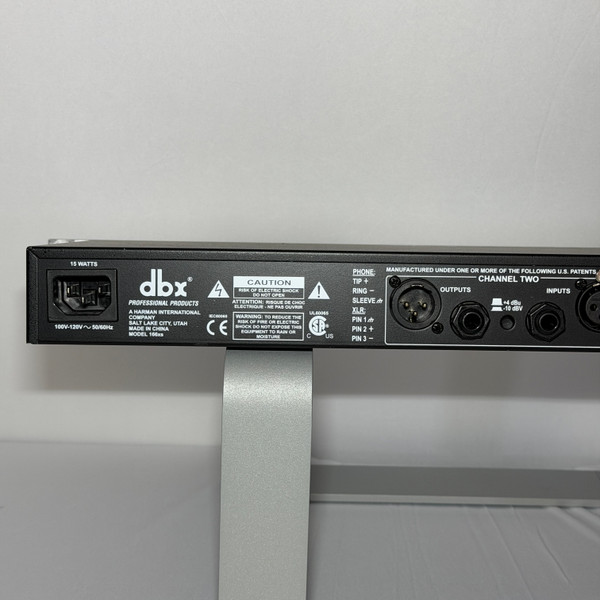 DBX 166XS Dual Channel Compressor Limiter Gate 1U Rack Used Powers On READ