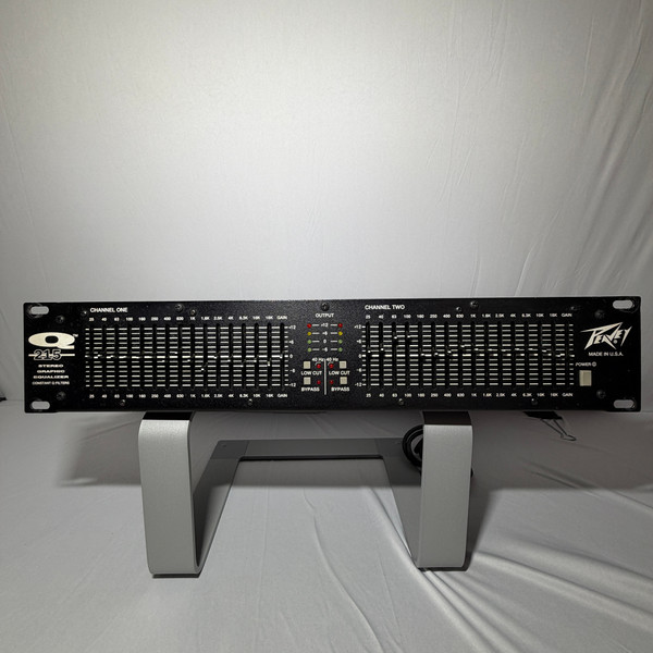 Peavey Q215 Dual Channel Stereo Graphic Equalizer Powers On READ