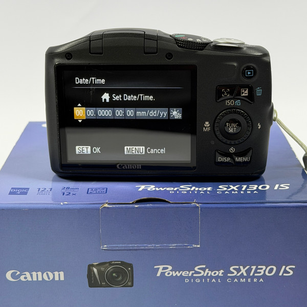Canon PowerShot SX130 IS 12.1MP Digital Camera Black Tested