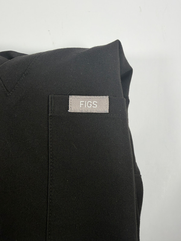 Figs Technical Collection Scrub Top Black Size Large Used Good