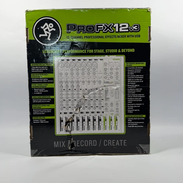 Mackie ProFX12v3 Professional Effects Mixer Tested Mixer Only