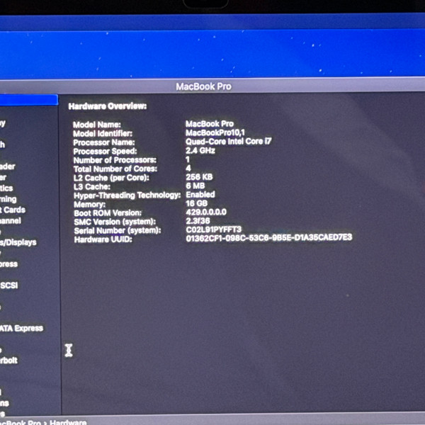 Apple MacBook Pro Retina A1398 i7-4960HQ 16GB 500GB SSD READ