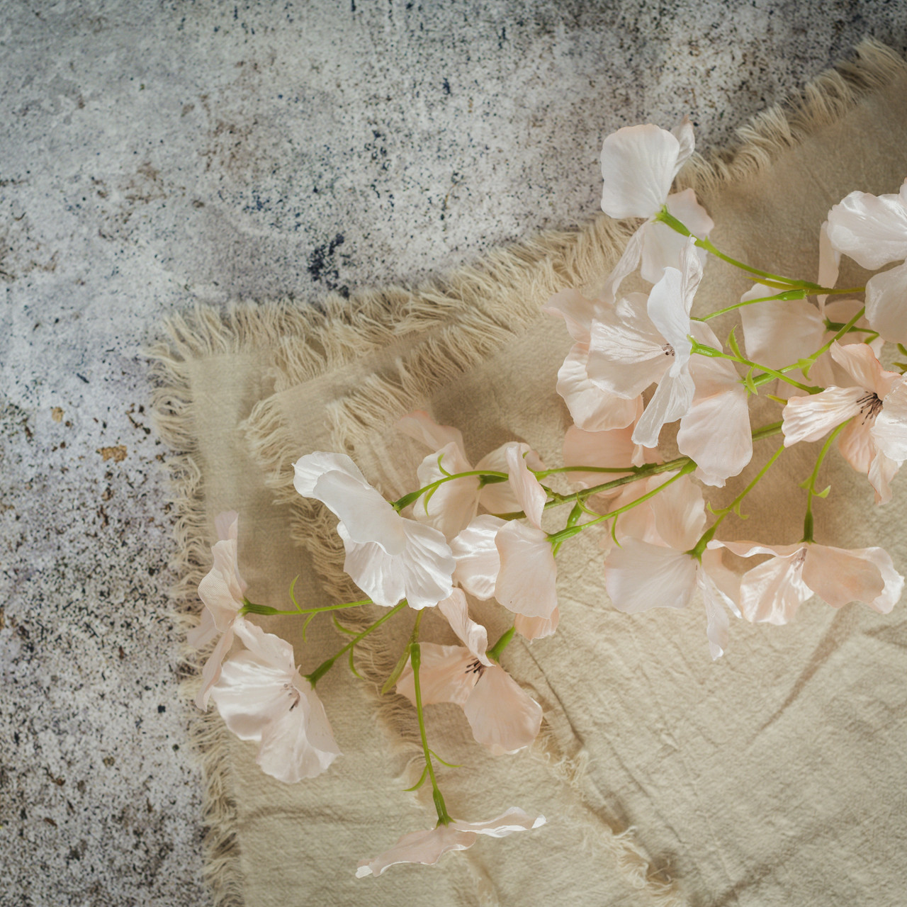 40" PALE PINK APPLE BLOSSOM SPRAY