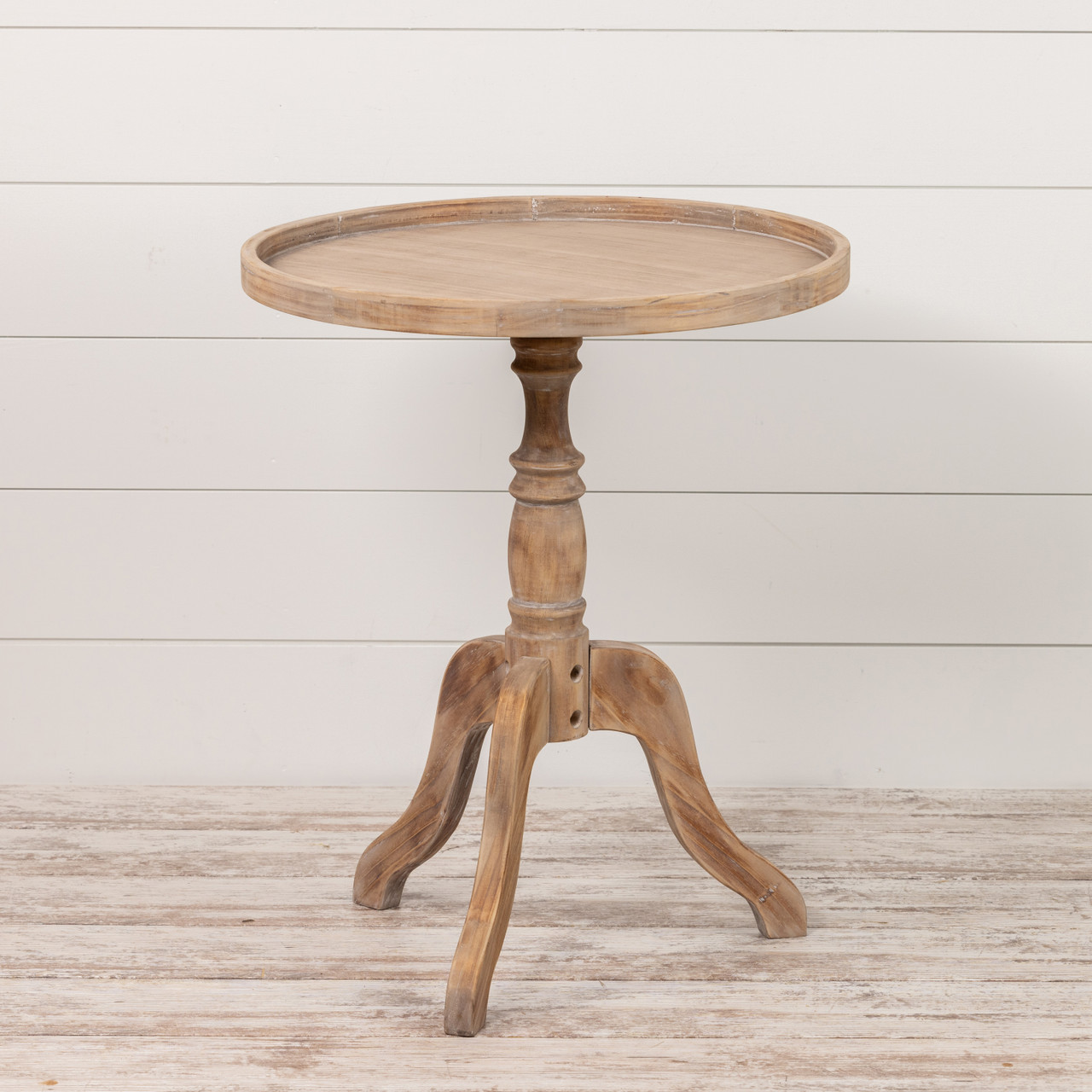 ROUND WOOD TRAY TABLE Ragon House