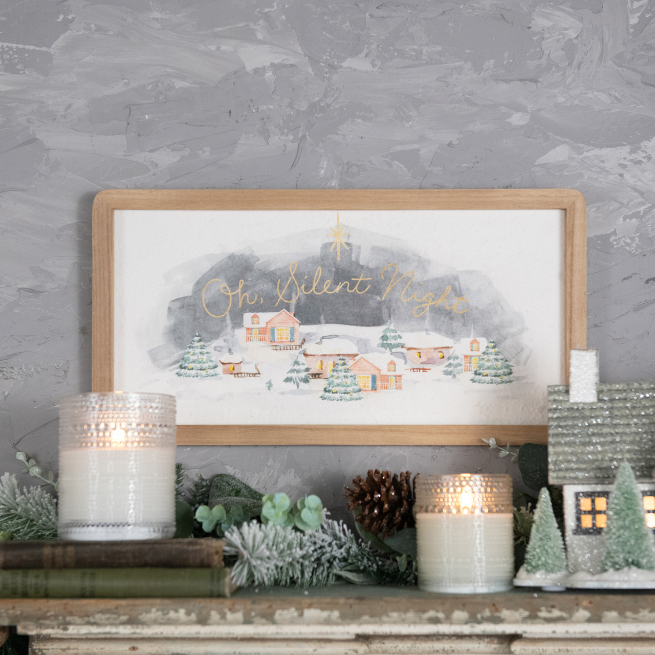 OH SILENT NIGHT FRAMED PRINT