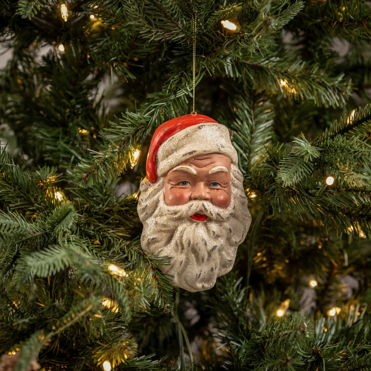 VINTAGE SANTA FACE ORNAMENT - Ragon House