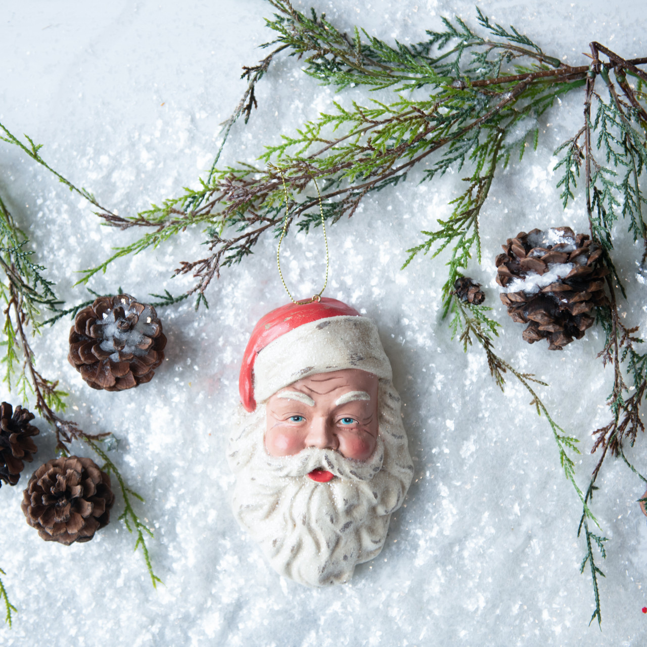 VINTAGE SANTA FACE ORNAMENT - Ragon House