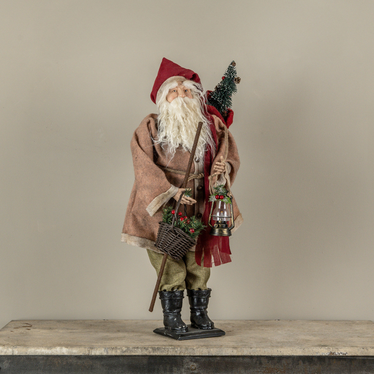 26" SANTA W/ WALKING STICK