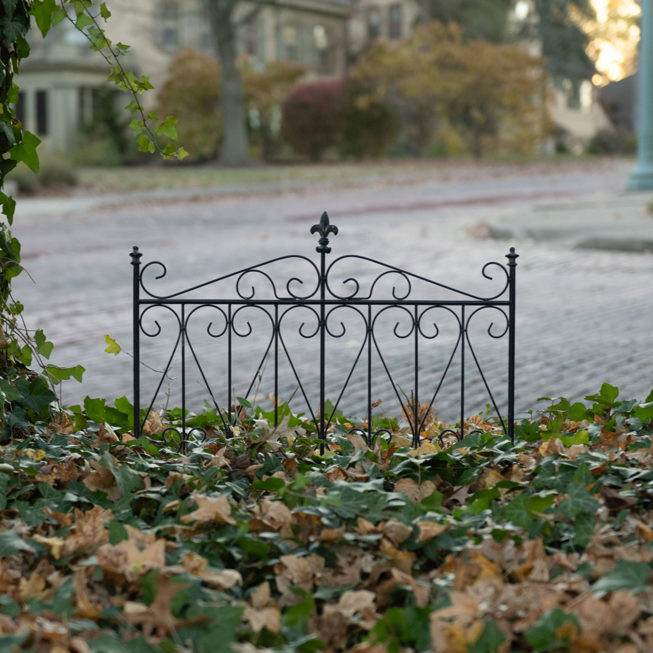 25.5" AGED BLACK GARDEN GATE