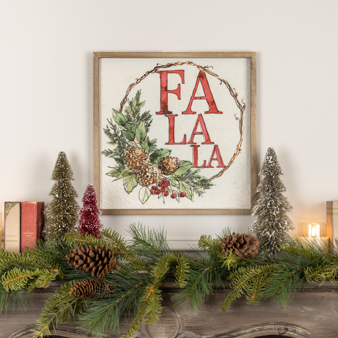 FA LA LA FRAMED PRINT