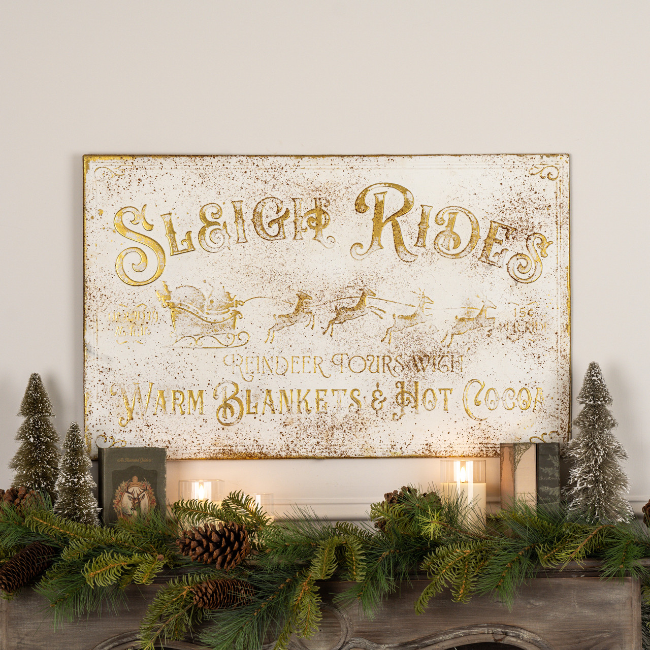 SLEIGH RIDES, WARM BLANKETS SIGN