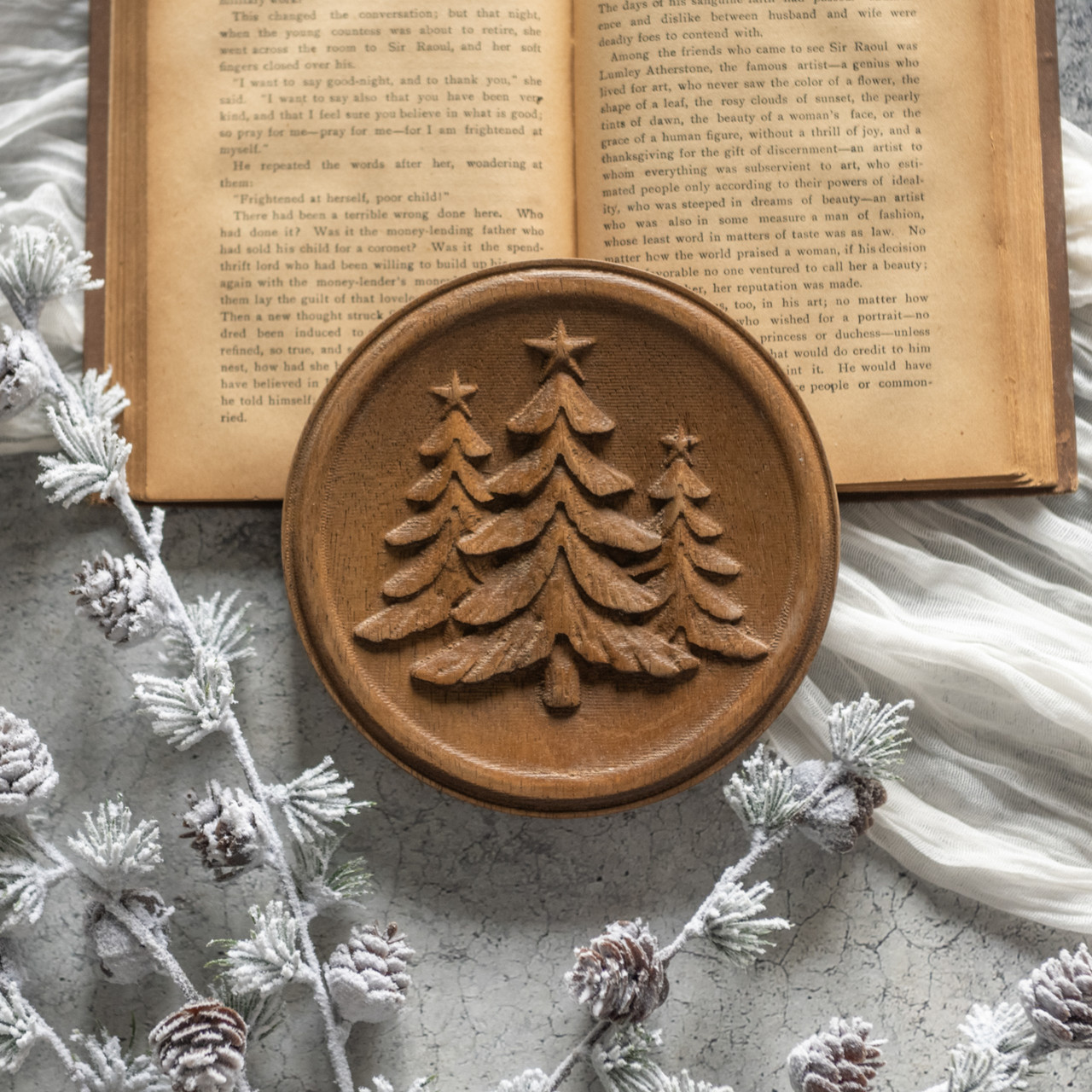 WINTER FOREST WALL PLAQUE