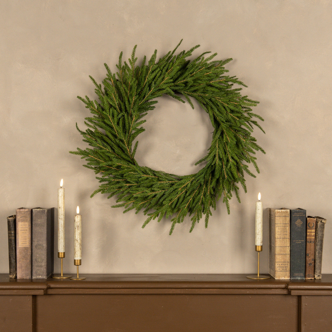 22" SOFT TOUCH NORFOLK PINE WREATH