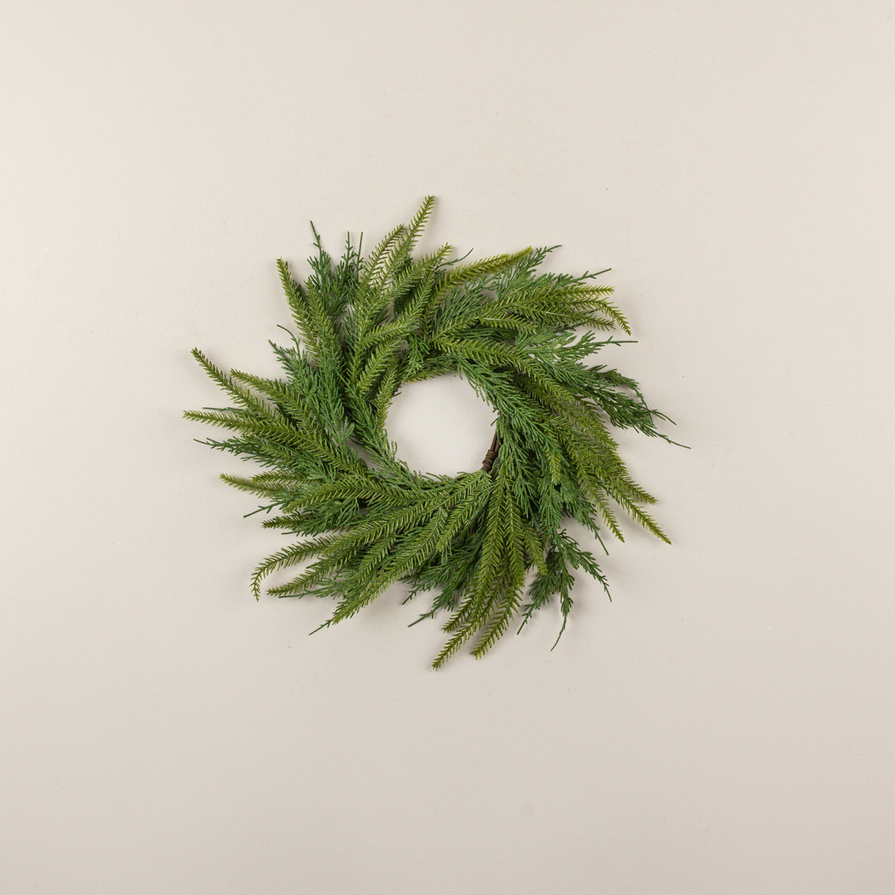 14" SOFT TOUCH REDWOOD & CEDAR CANDLE RING