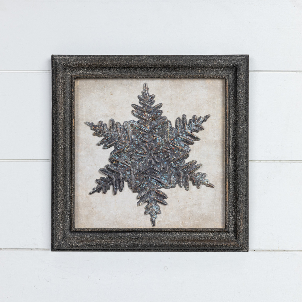 snowflake framed picture