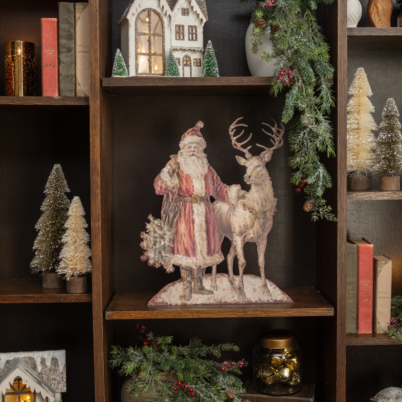 18" SANTA W/ REINDEER METAL DUMMY BOARD