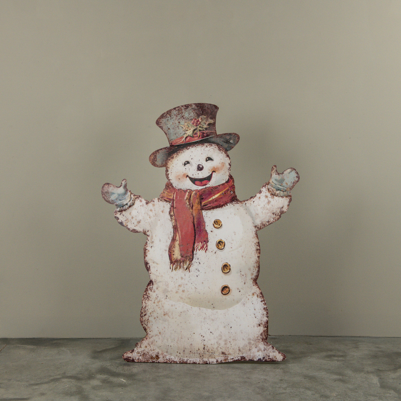 35.75" WELCOMING SNOWMAN METAL DUMMY BOARD
