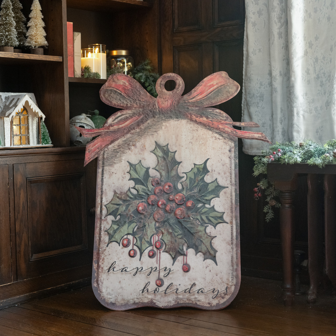 35.75" HAPPY HOLIDAYS METAL DUMMY BOARD