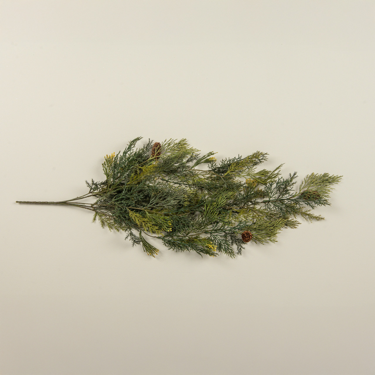 34" MIXED CEDAR HANGING BUSH W/ PINECONES