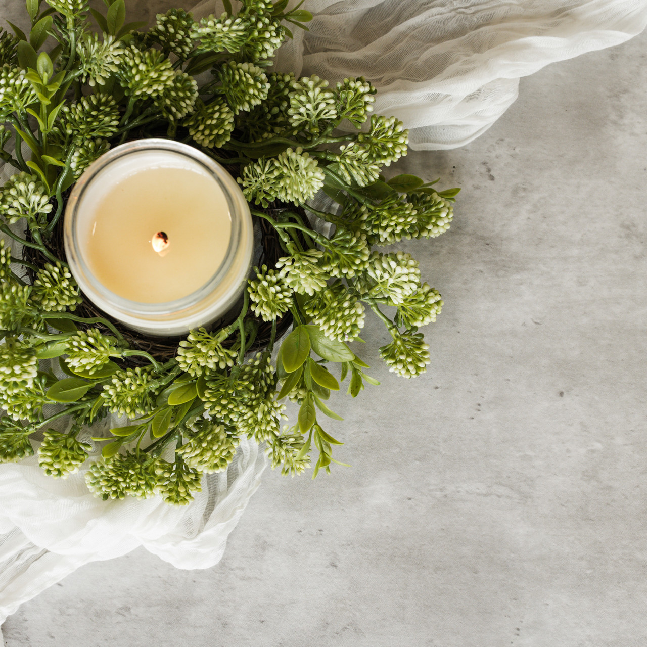 12" CLOVER CANDLE RING