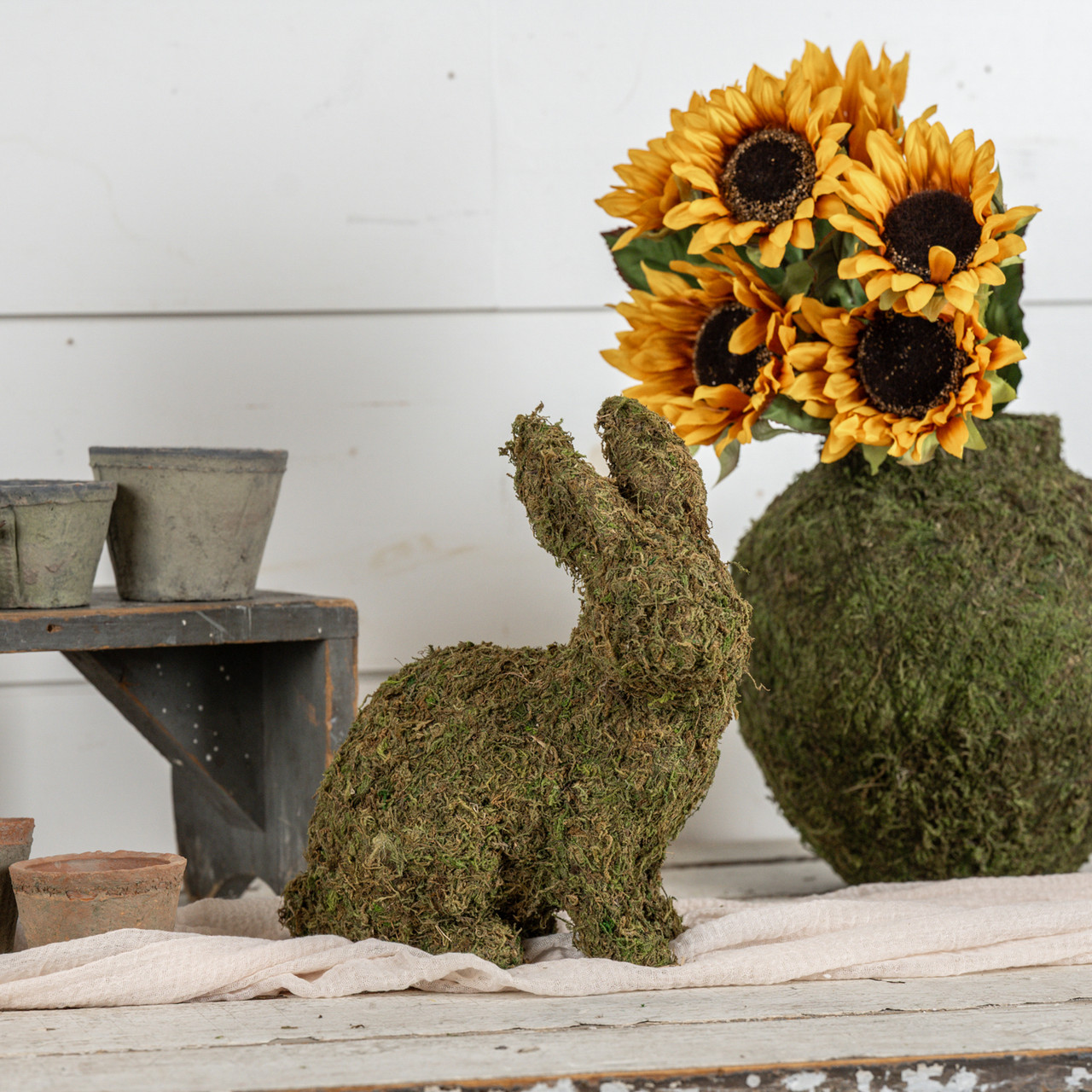 11.5" MOSS BUNNY