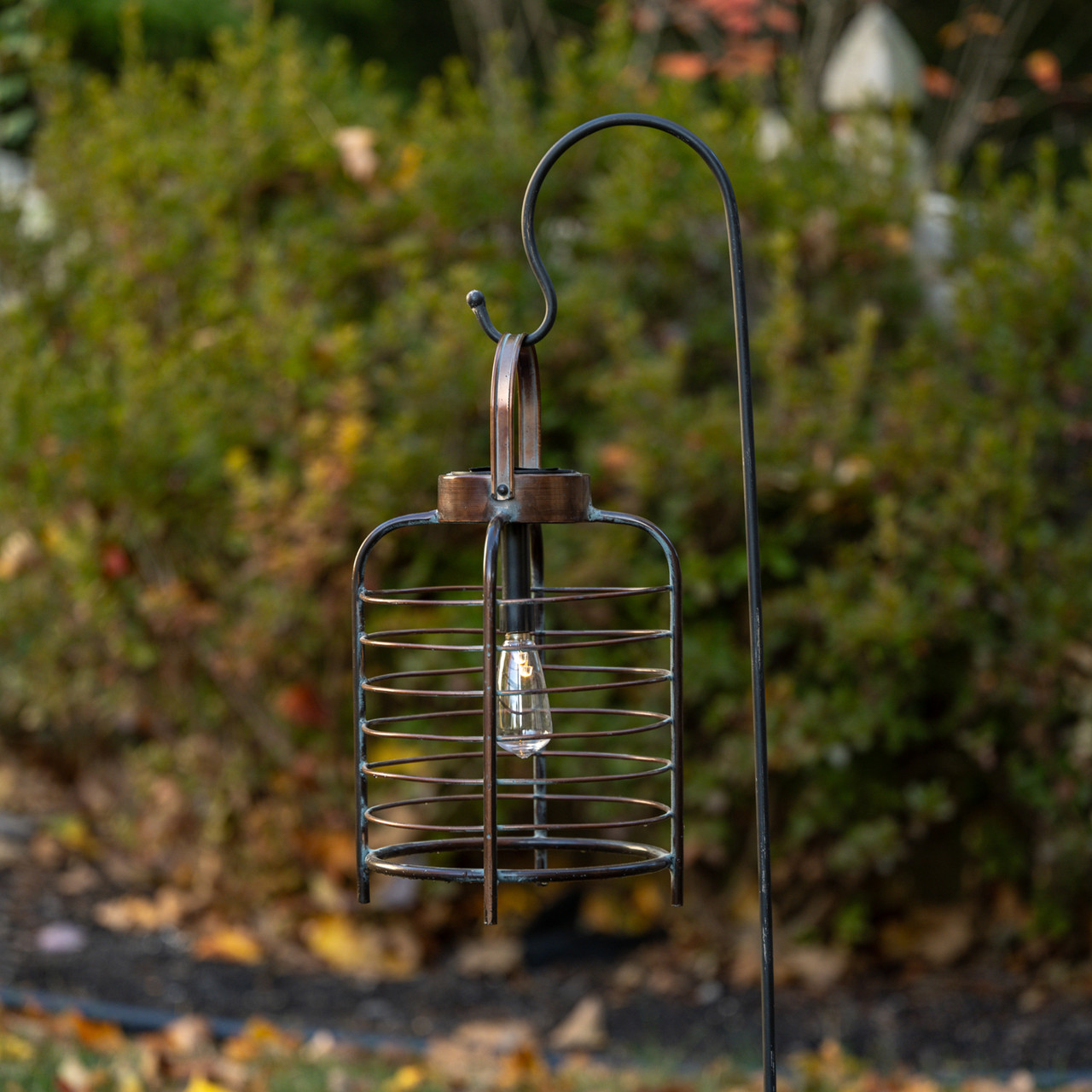 BRONZE SOLAR CAGE LIGHT