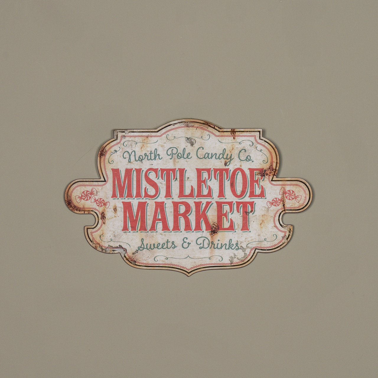 17" MISTLETOE MARKET SIGN