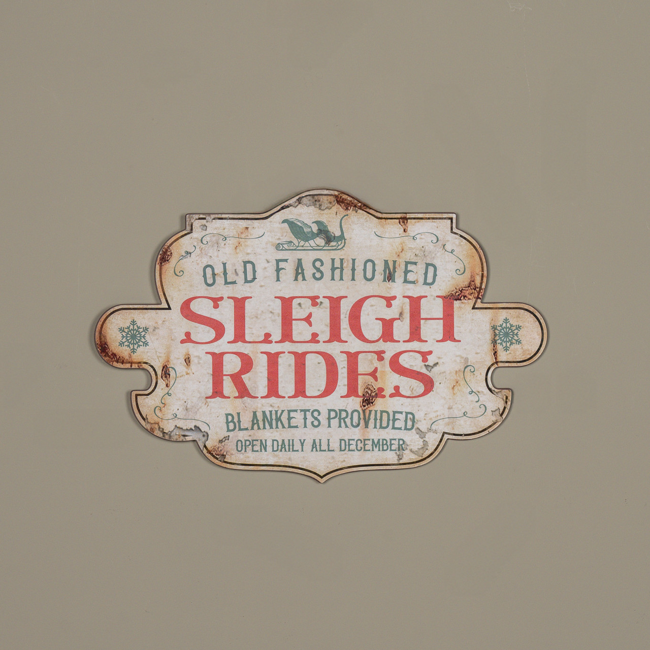 17" SLEIGH RIDES SIGN