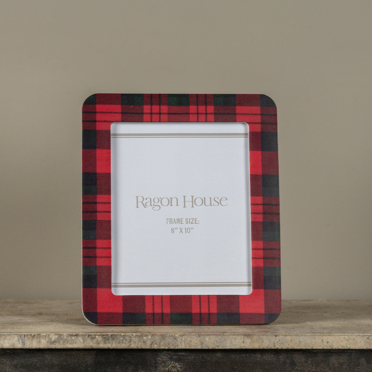 8" X 10" RED GINGHAM PHOTO FRAME